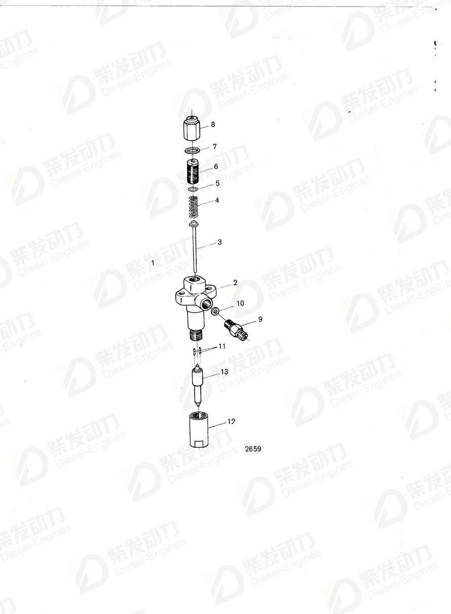 volvo penta Fitting 242089 Drawing